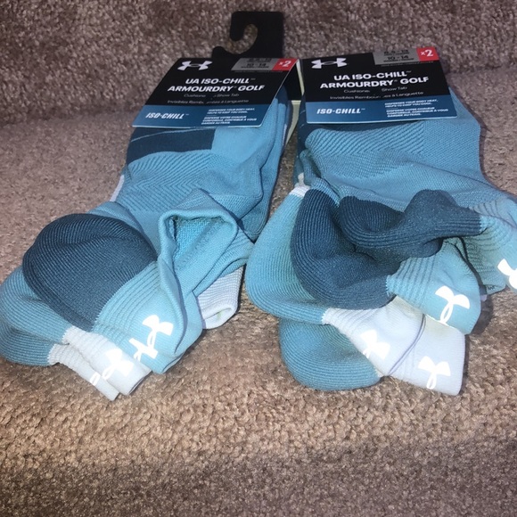 New Under Armour Adult Iso-Chill ArmourDry Golf No show socks 4 pairs - Picture 4 of 5